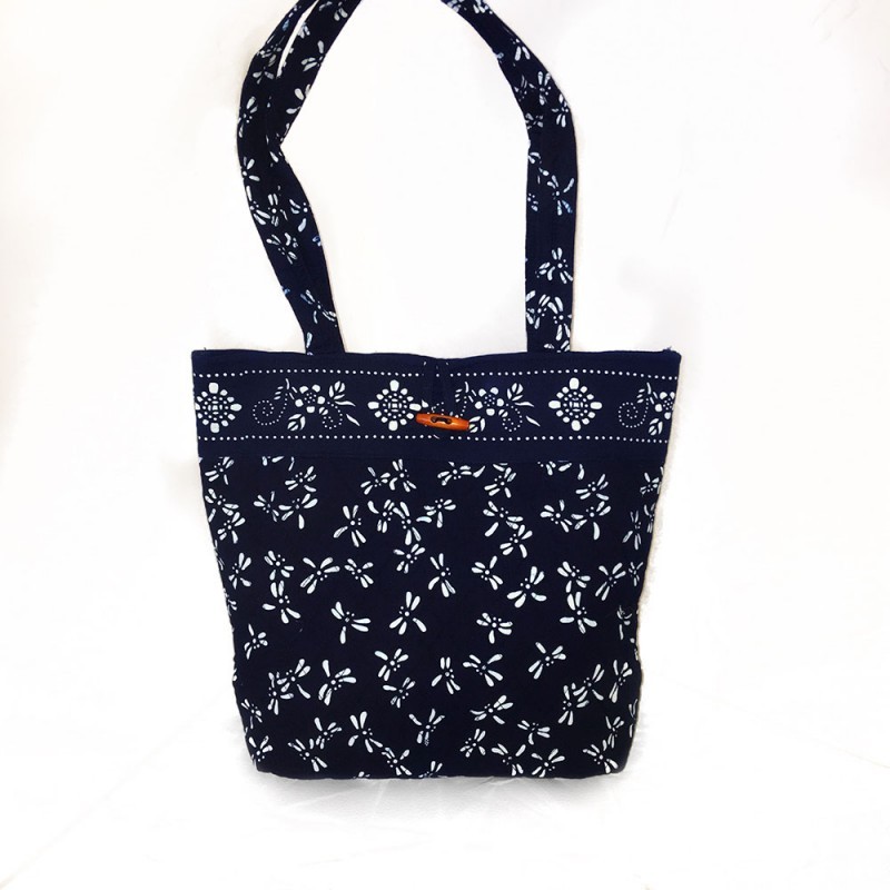 Button Tote- Dragonfly