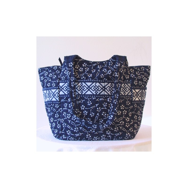 Large Nine Pocket Handbag - Small Flower