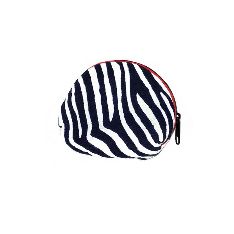 Rounded Change Purse - Defined Zebra