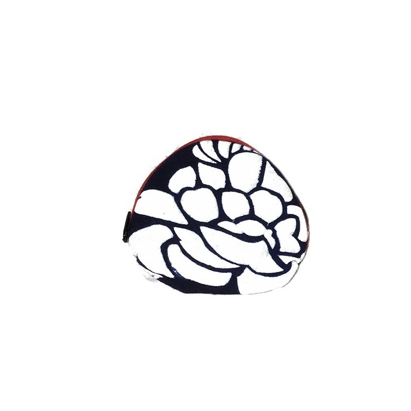 Rounded Change Purse - Large Flower