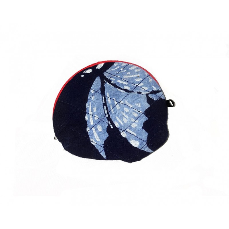 Rounded Change Purse - Two-Tone Butterfly