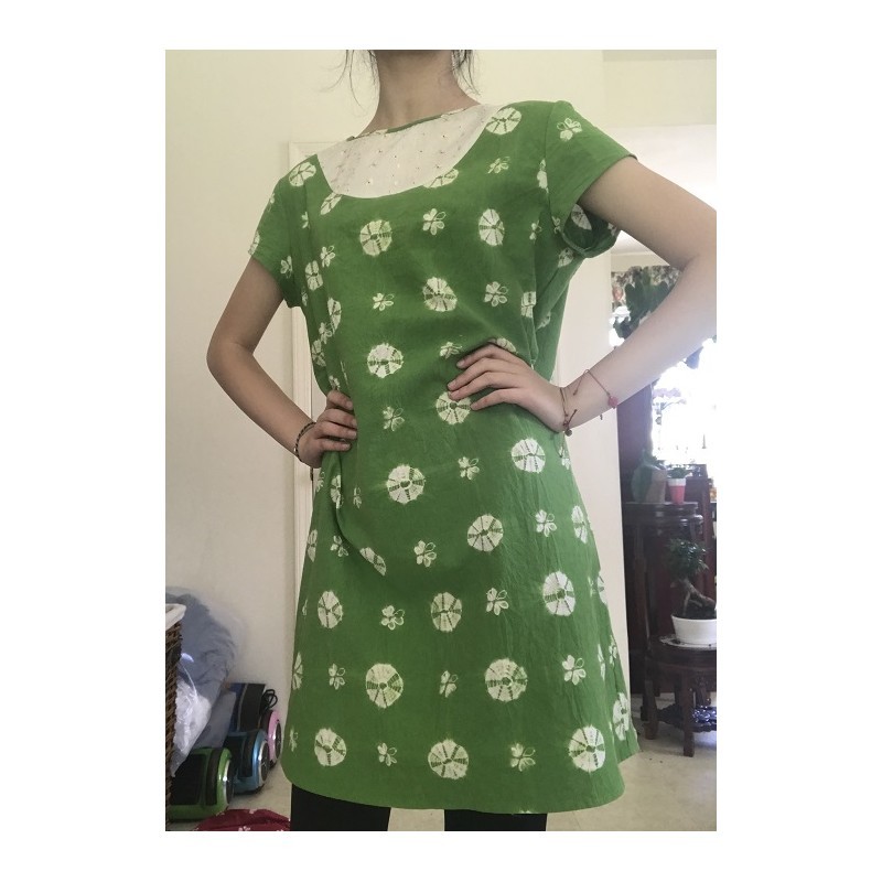 Light Green Short Sleeve Dress