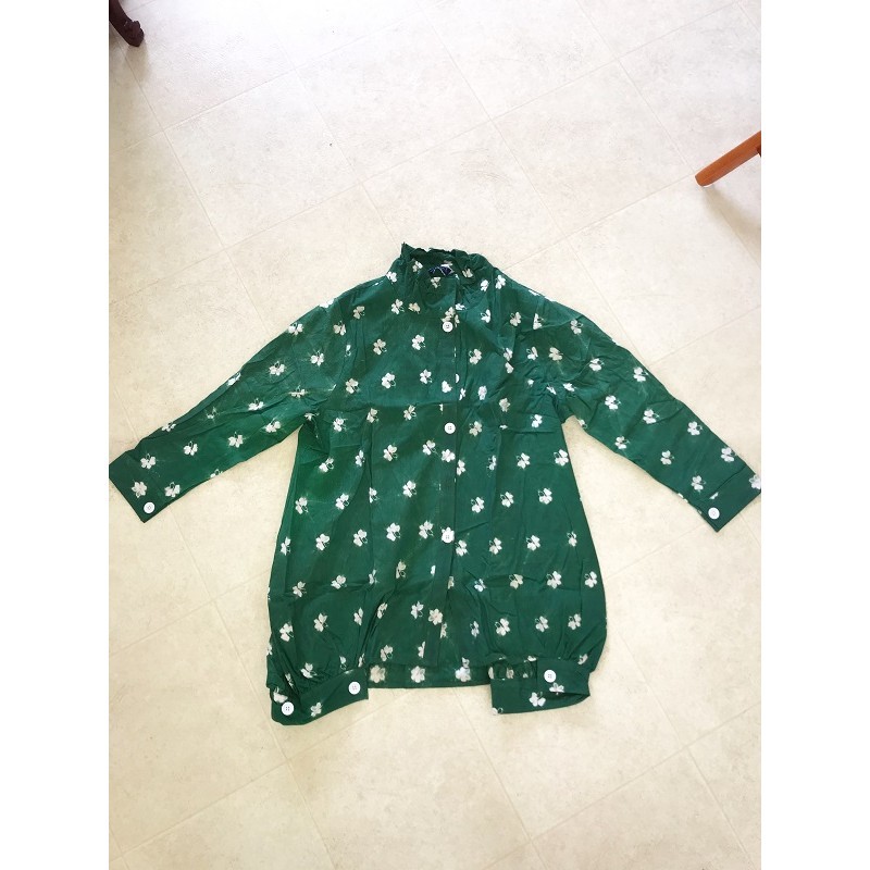Puffy Dark Green Long Sleeve