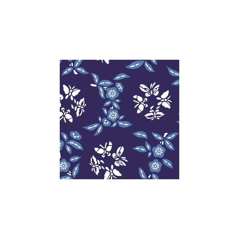 Two-tone butterfly with plum blossom