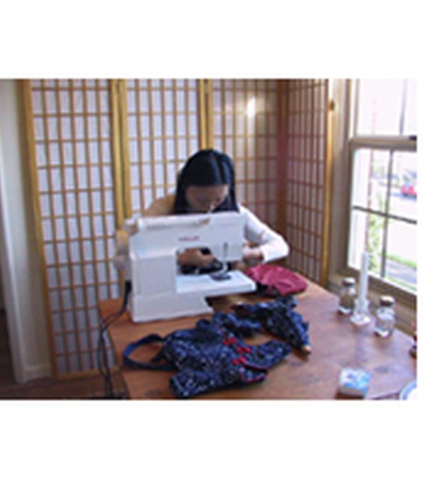 Sewing the finished bag